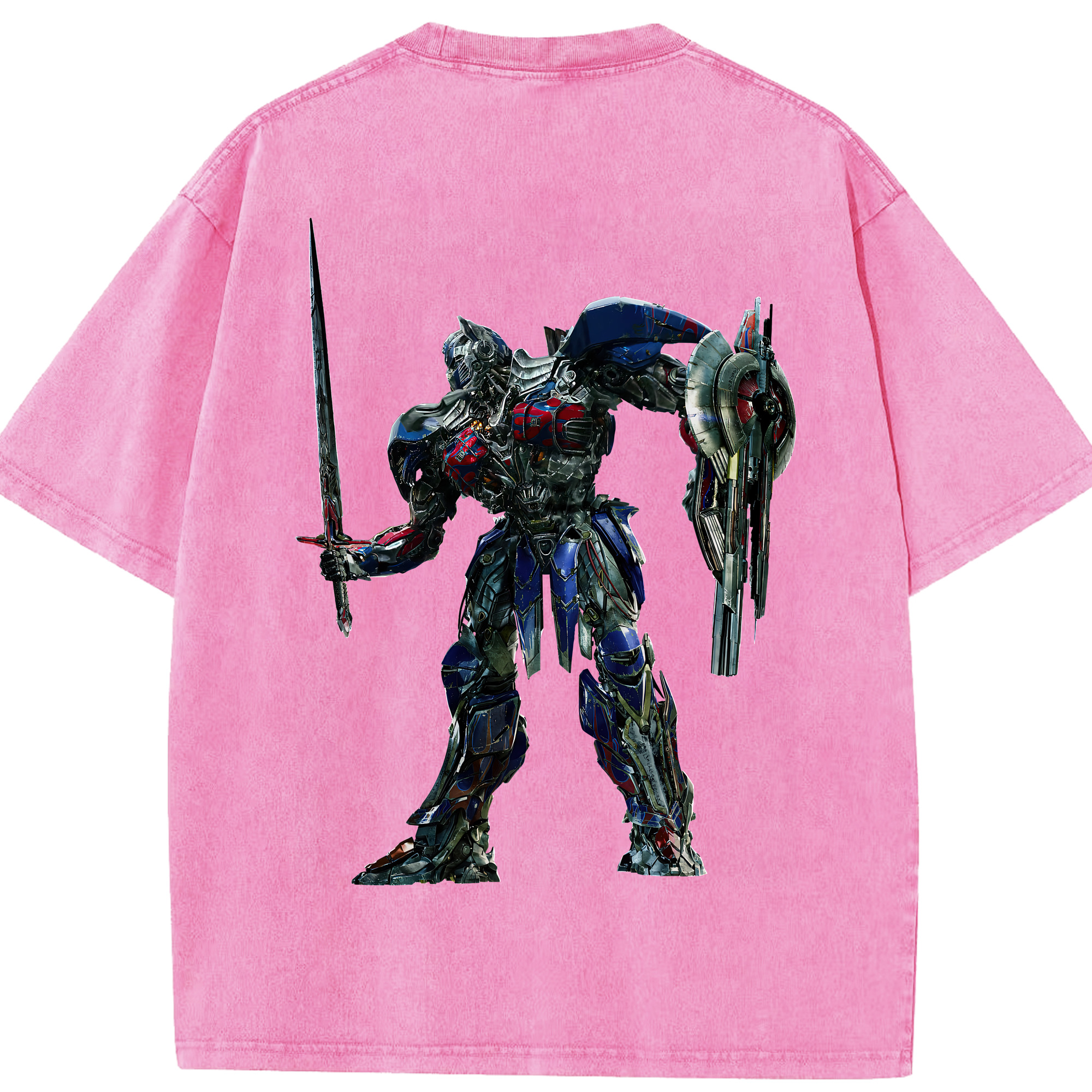 （画像用） Transformers トランスフォーマー 綿100% ヴィンテージ風 半袖Tシャツ（背面プリント）